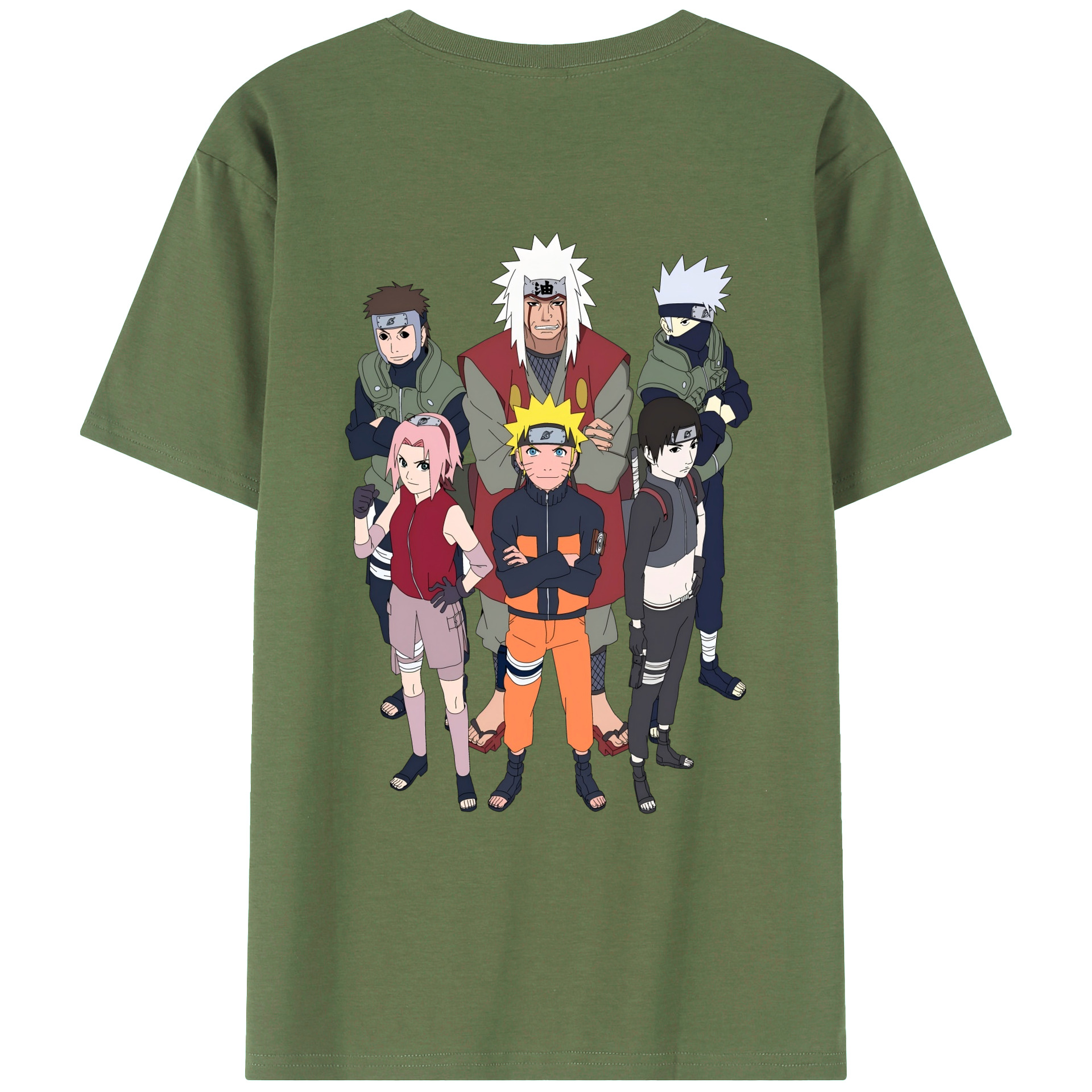 （画像用） NARUTO -ナルト- うずまき ナルト Uzumaki Naruto 綿100％ メンズ半袖Tシャツ（バックプリント） 通気性
